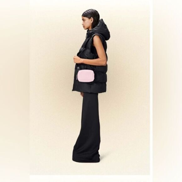 NWT RAINS Micro Box Bag Mini Crossbody Shoulder Bag Candy Pink Water Resistant - Picture 1 of 11